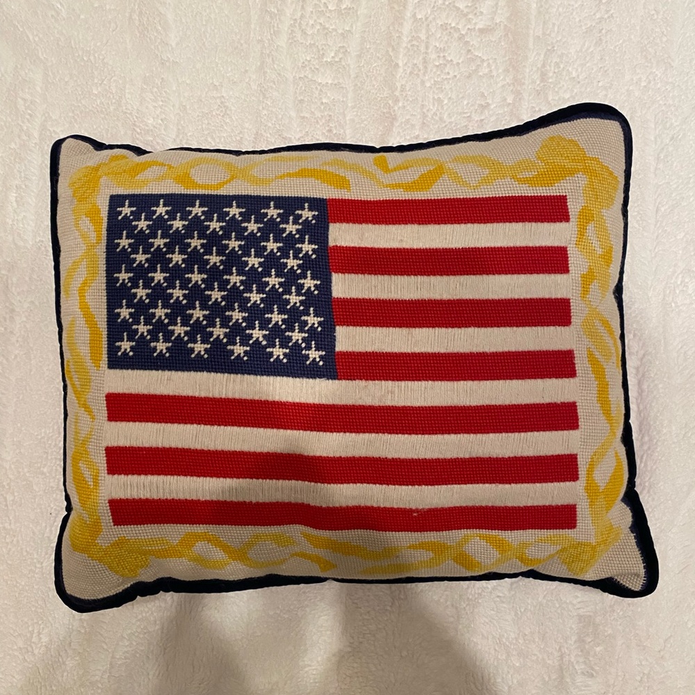 American Flag Decorative Pillow